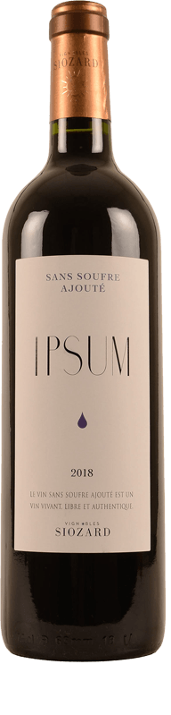 Ipsum, Merlot Pur Sans Soufre Ajouté Terra Vitis